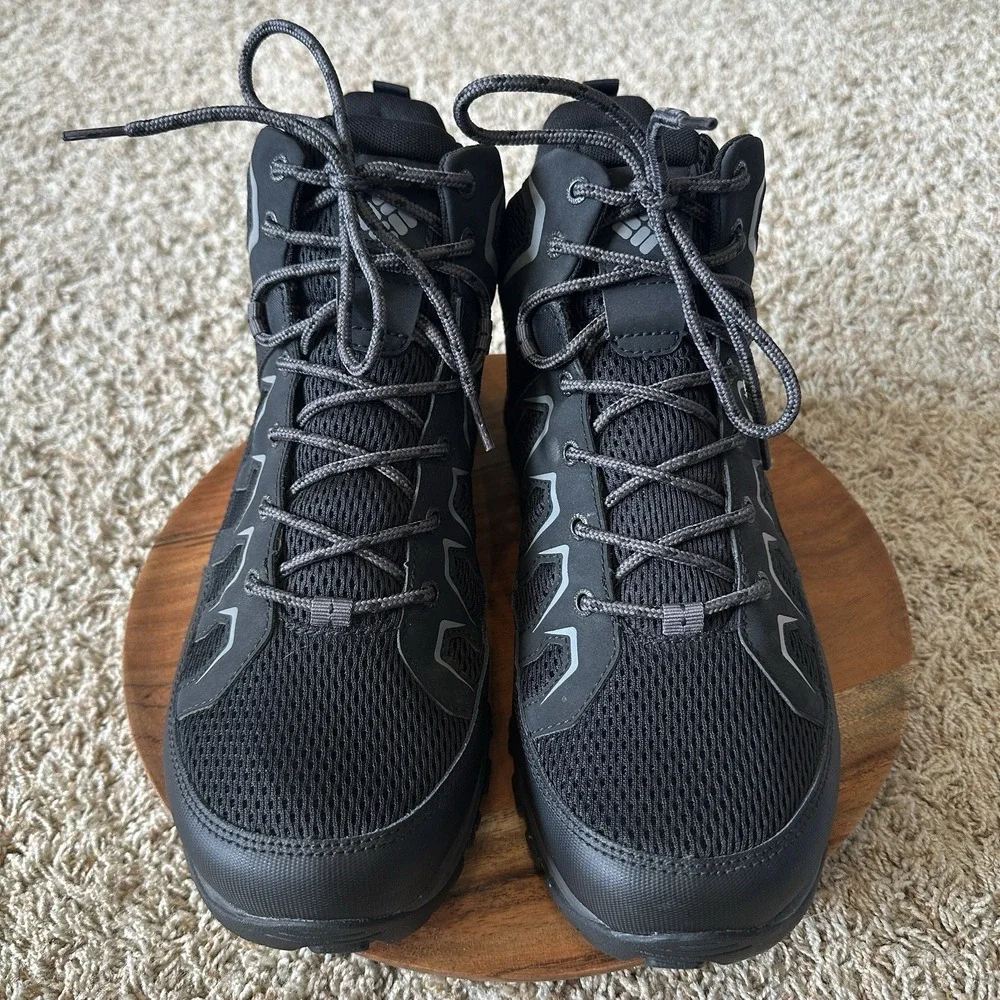 NEW Columbia Granite Trail Mid Waterproof Boots Mens Sz 13 Black Hiking Gorpcore